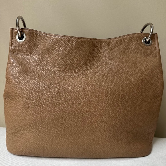 Prada Tan Soft Pebble Leather Shoulder Bag - Picture 2 of 11